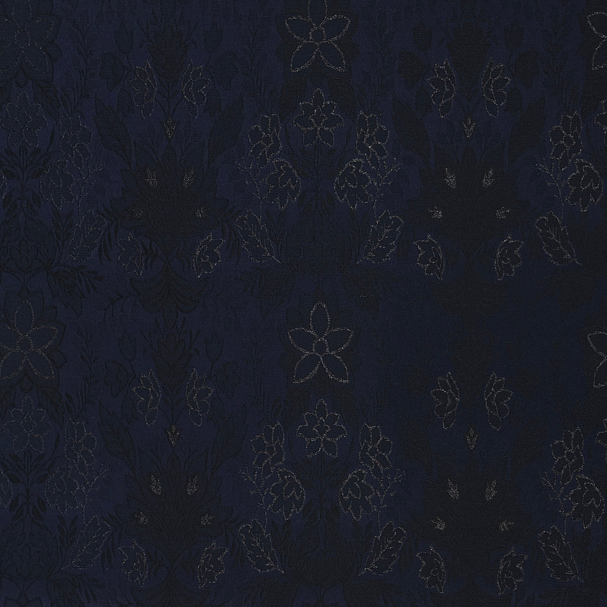 Reid & Taylor Jacquard Premium Bandhgala Fabric Colour Blackish Blue